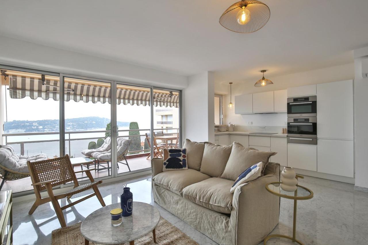 Sublime Appartement Vue Mer. Parking/Piscine/Clim Вильфранш-сюр-Мер Экстерьер фото