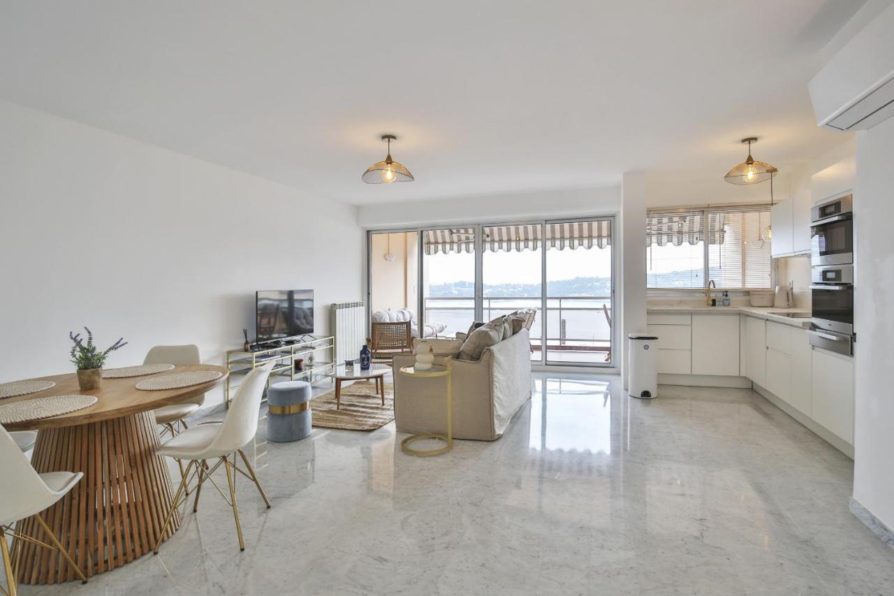Sublime Appartement Vue Mer. Parking/Piscine/Clim Вильфранш-сюр-Мер Экстерьер фото